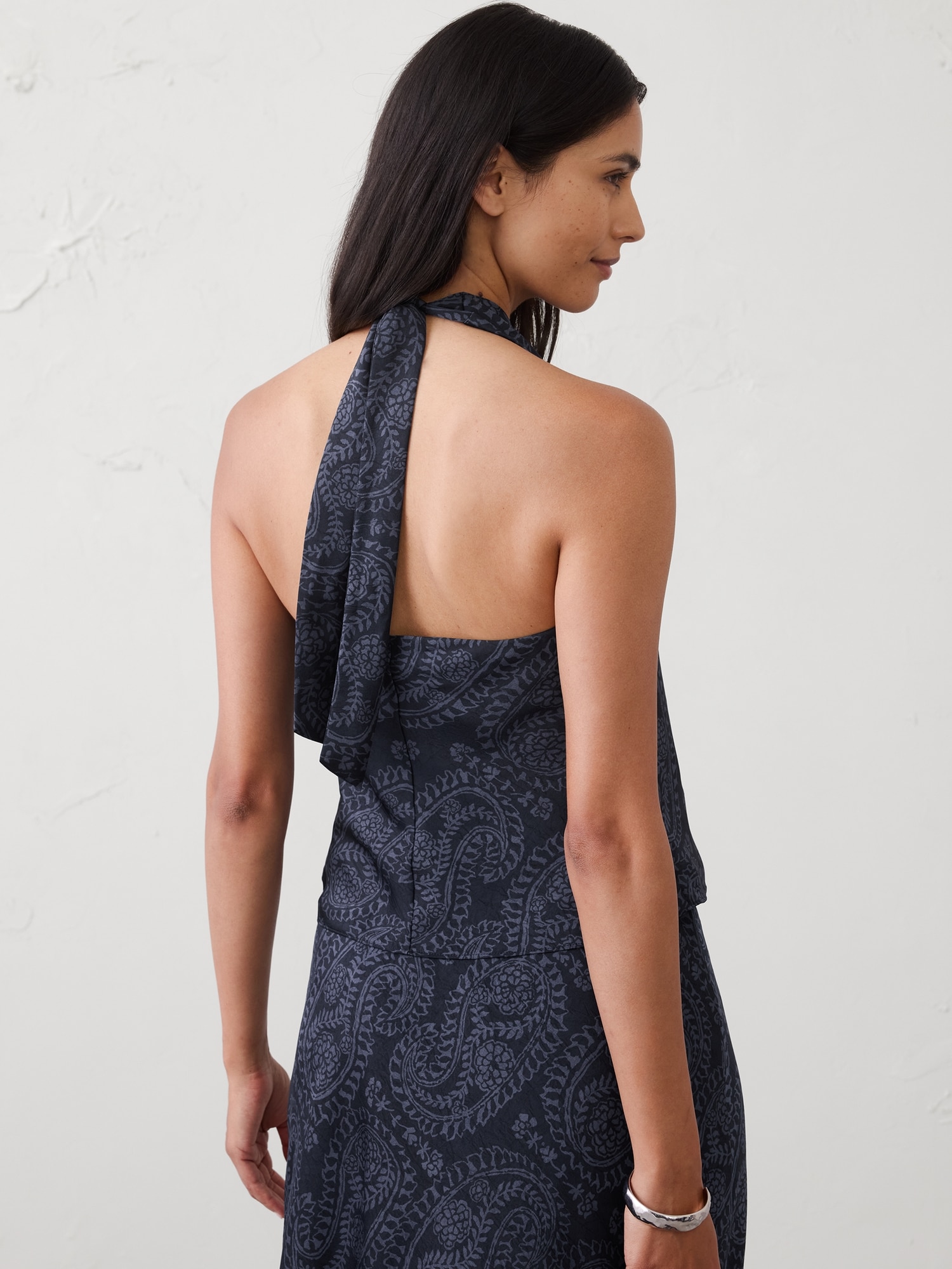 Image number 2 showing, Cowl-Neck Cropped Top