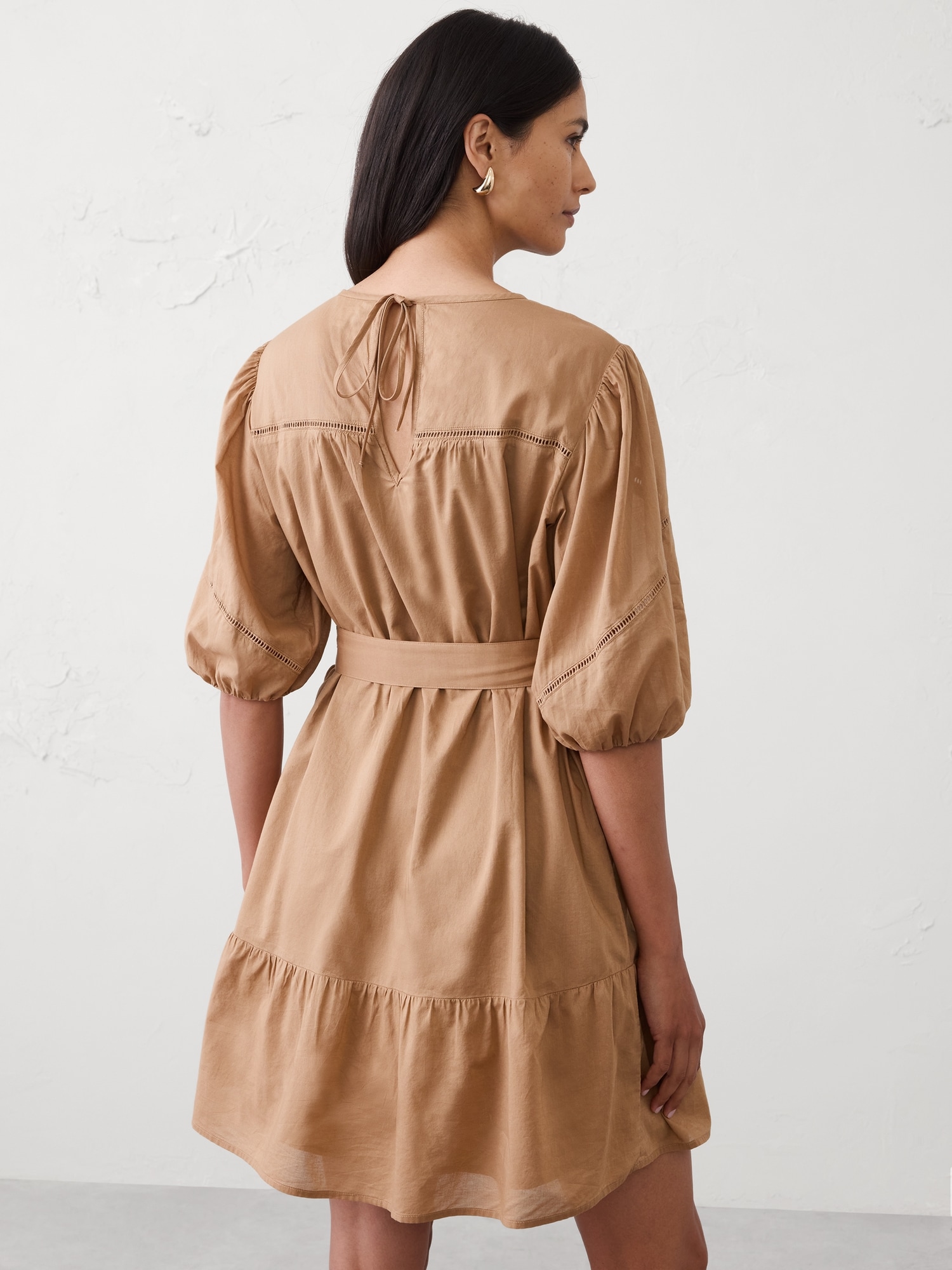 Image number 2 showing, Balloon-Sleeve Mini Dress