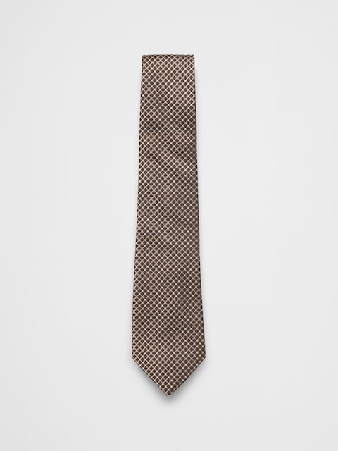 Uniform Daimond Plaid Tie