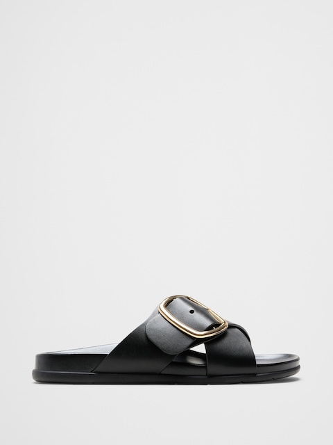 Buckle Crossover Sandal