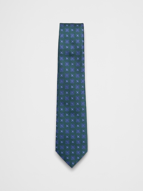 Jacquard Geometric Tie