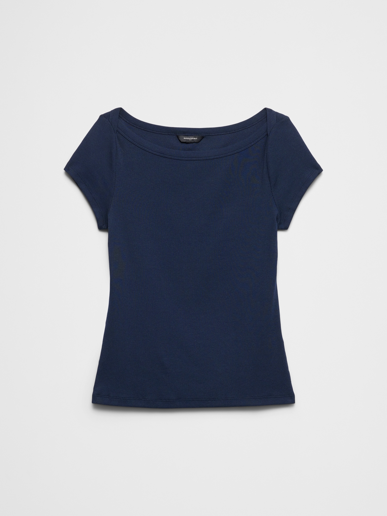 Image number 4 showing, Ribbed Boatneck Top