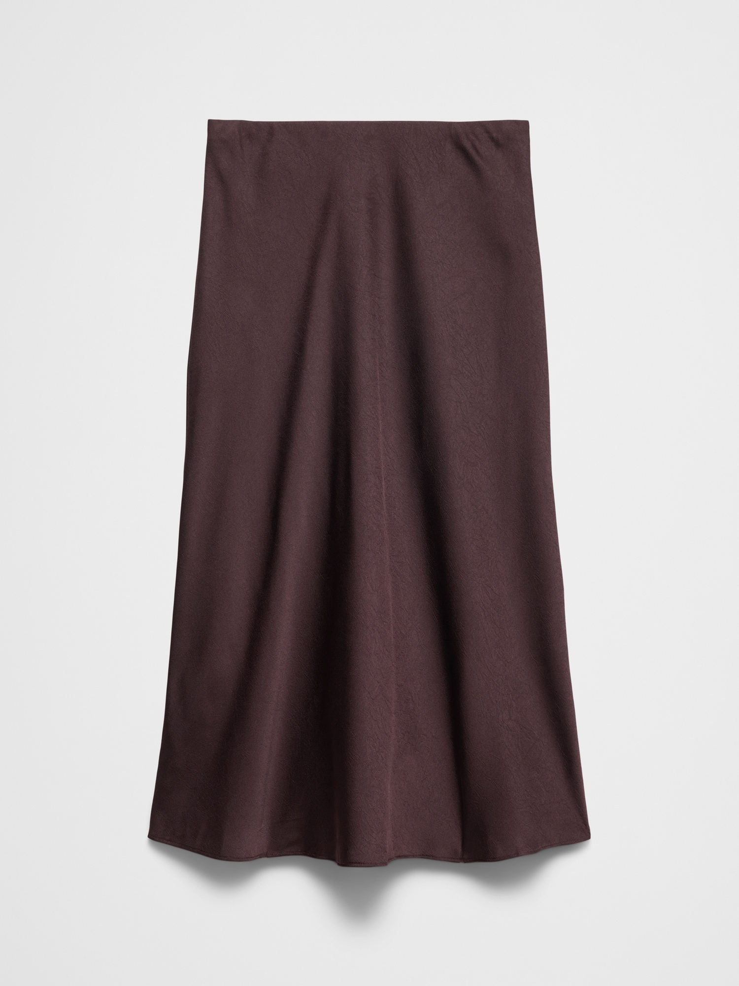 Image number 4 showing, Crushed Satin Midi Slip Skirt
