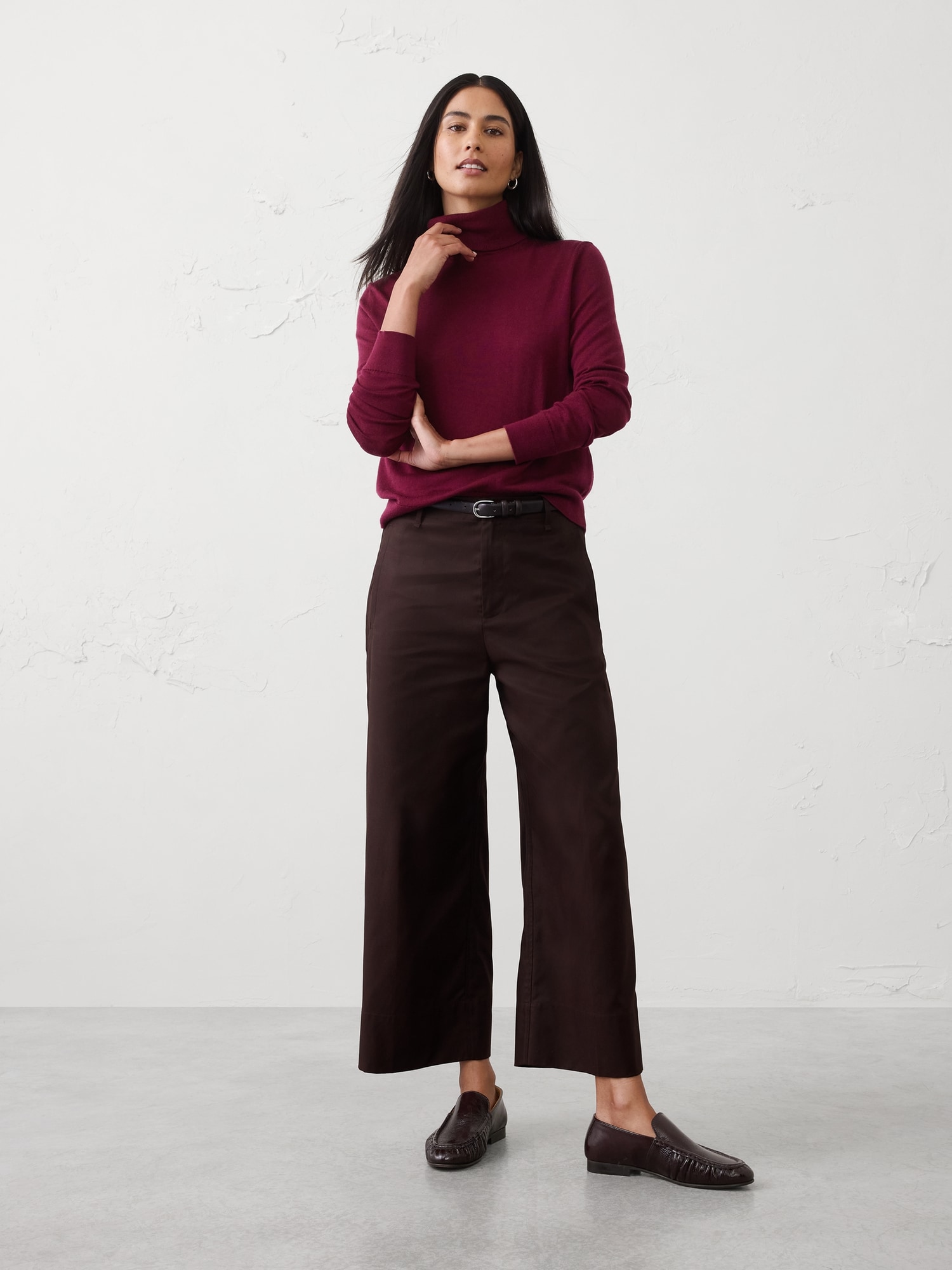 Merino Wool Turtleneck Sweater