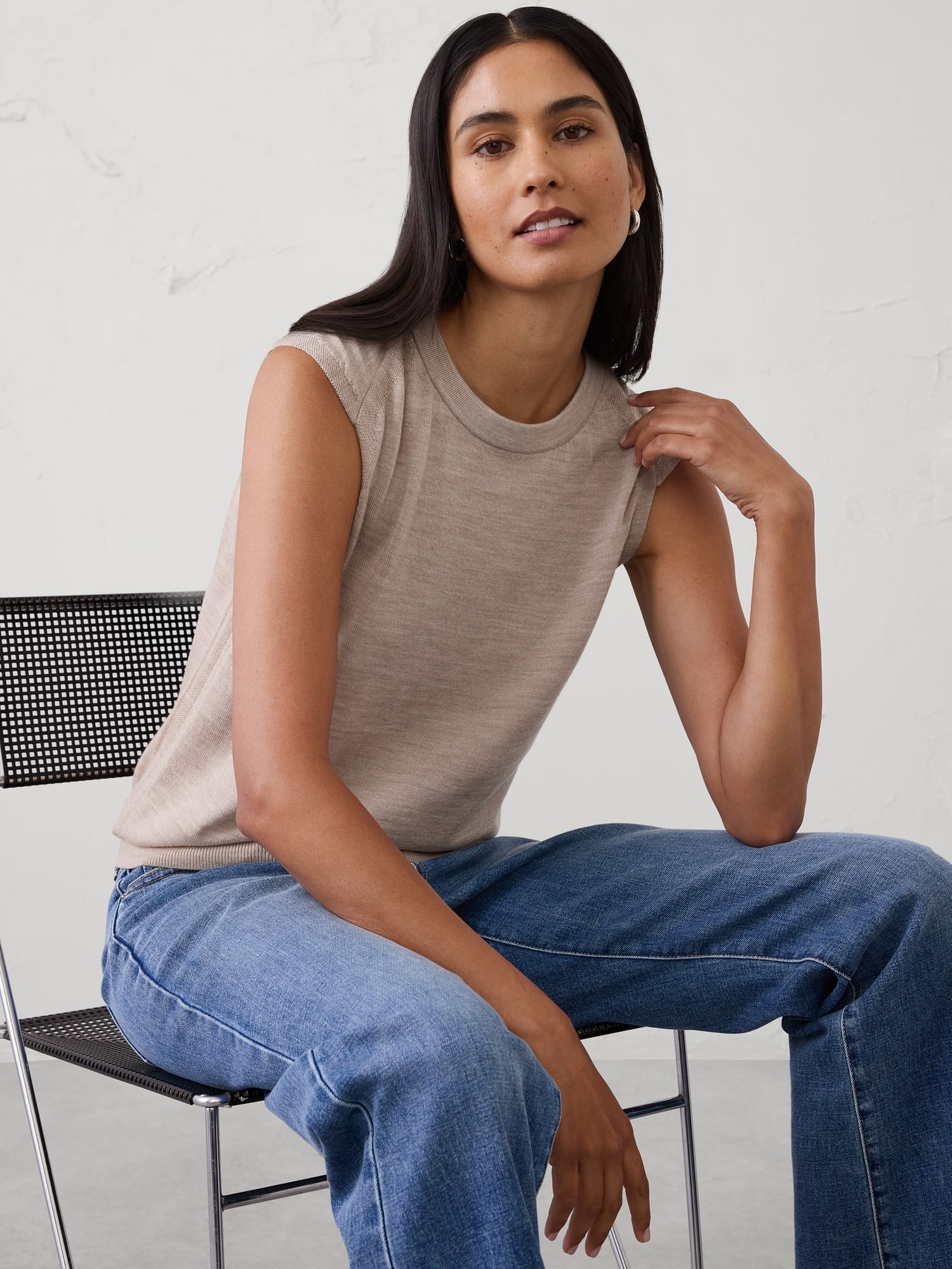 Merino Wool Shell Sweater