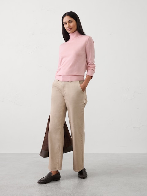 Merino Wool Turtle-Neck Sweater