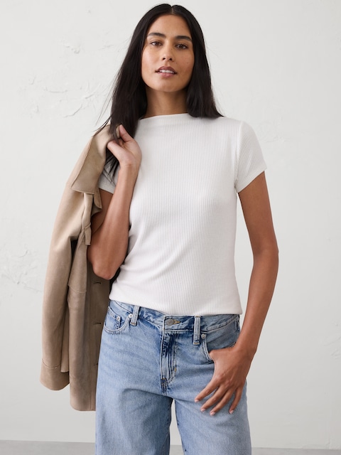 Soft Luxe Ribbed T-Shirt