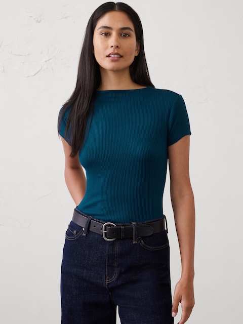 Soft Luxe Ribbed T-Shirt
