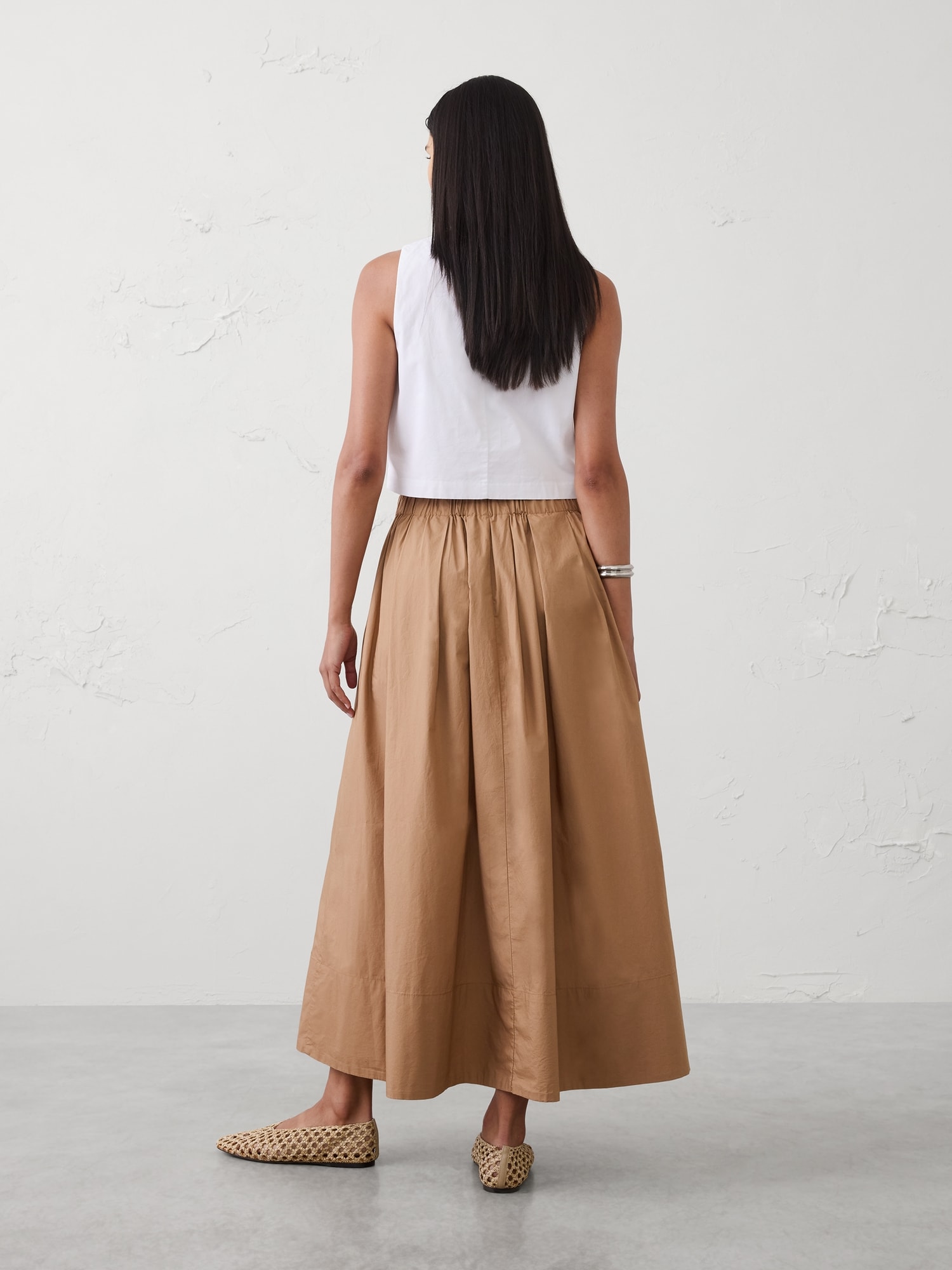 Image number 2 showing, Poplin Maxi Skirt