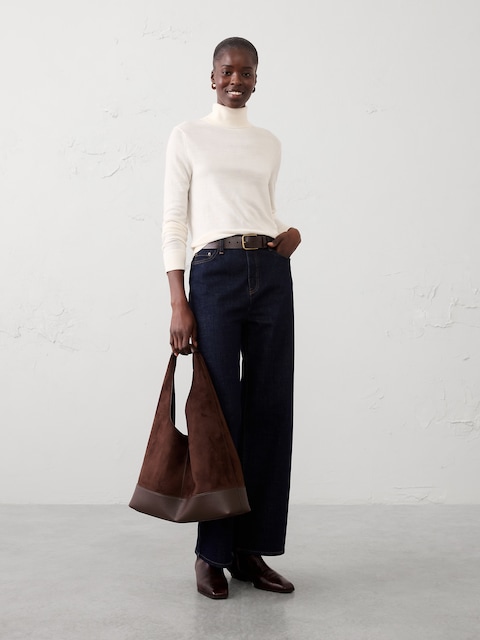 Merino Wool Turtle-Neck Sweater