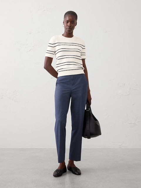 Hayden Sculpted Stretch Tapered-Leg High-Rise Pant