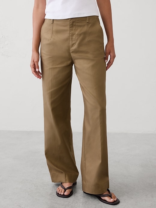 パンツ high waist straight twill pants Straight High-Rise Twill Pant | Banana Republic Factory
