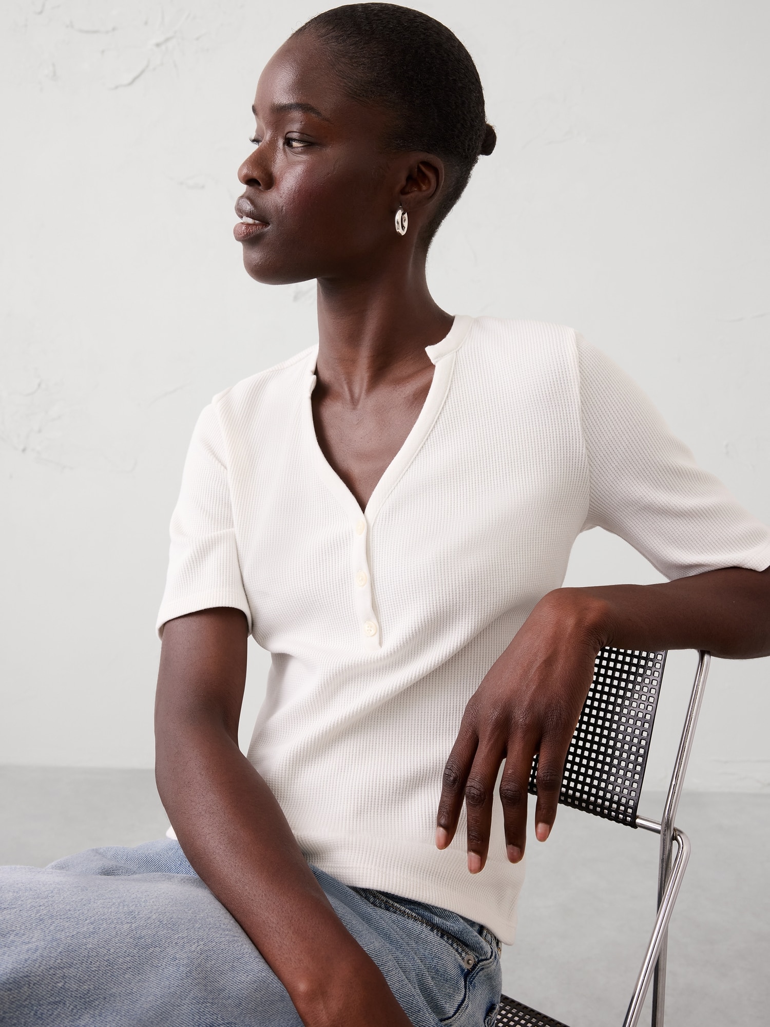 Soft Waffle Knit Shirt | Banana Republic Factory