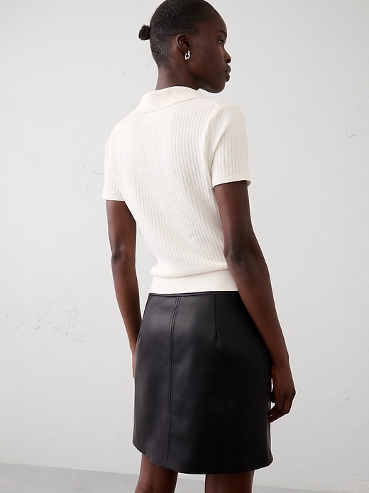 Vegan Leather Mini Skirt | Banana Republic Factory