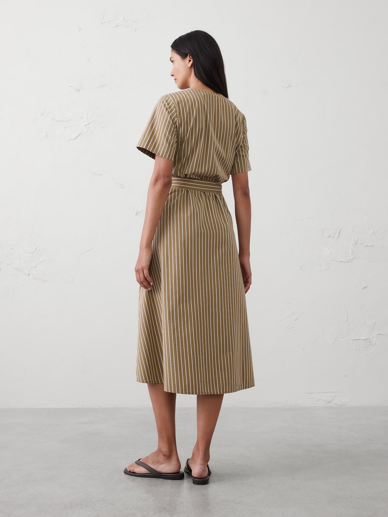 Image number 2 showing, Poplin Midi Dress