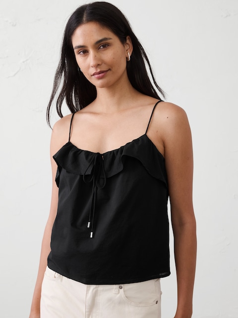 Strappy Ruffle Tank