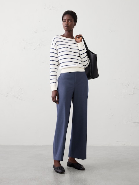 Hayden Sculpted Stretch Straight High-Rise Pant