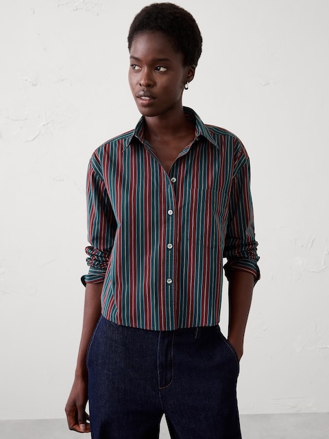 Cotton Cropped Shirt
