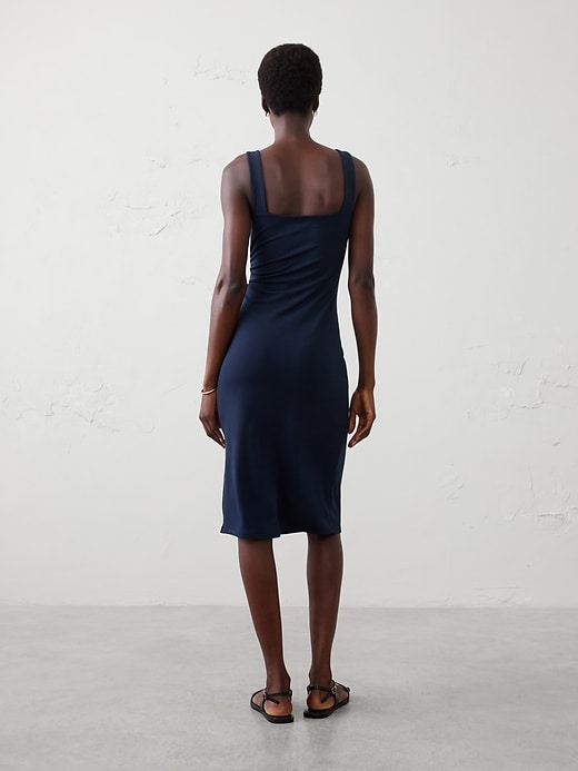 Soft Knit Below-Knee Dress