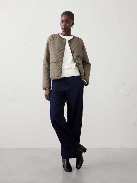 Quilted Cropped Jacket