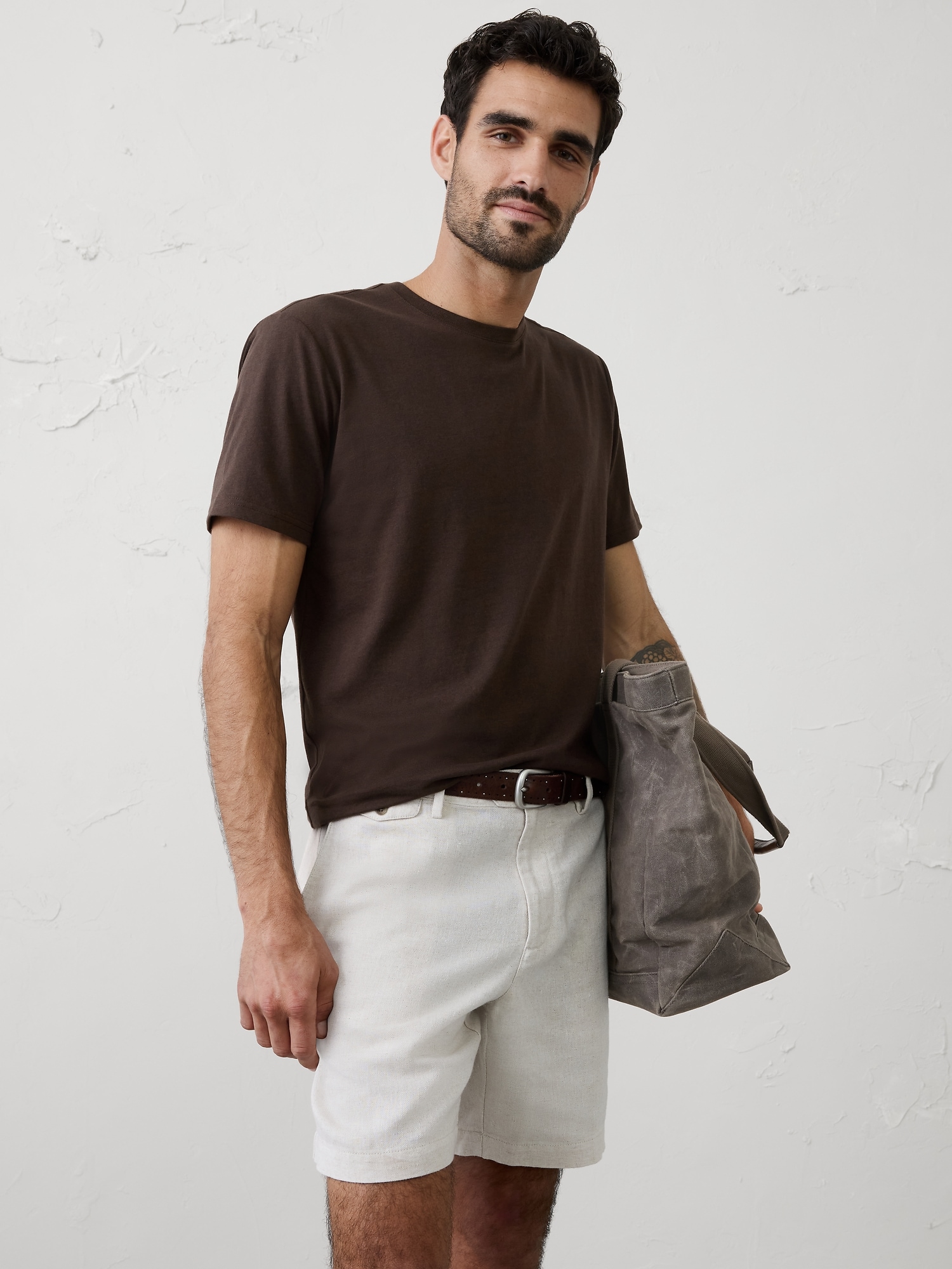 Image number 1 showing, Standard-Fit Premium Wash Crew-Neck T-Shirt
