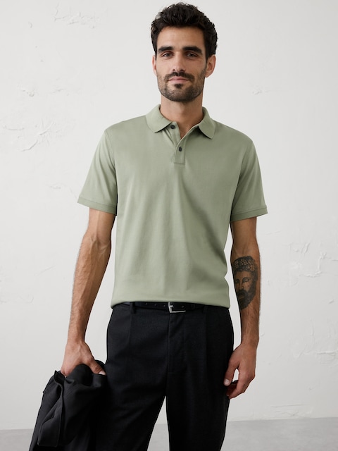 Standard-Fit Luxe Touch Polo