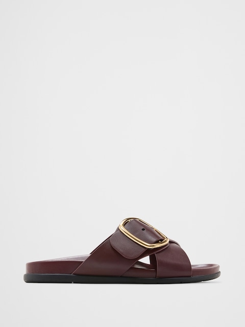 Buckle Crossover Sandal
