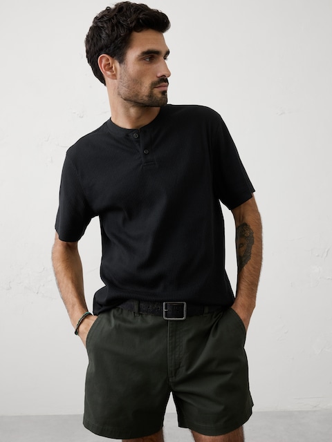 Standard-Fit Light Pointelle Henley