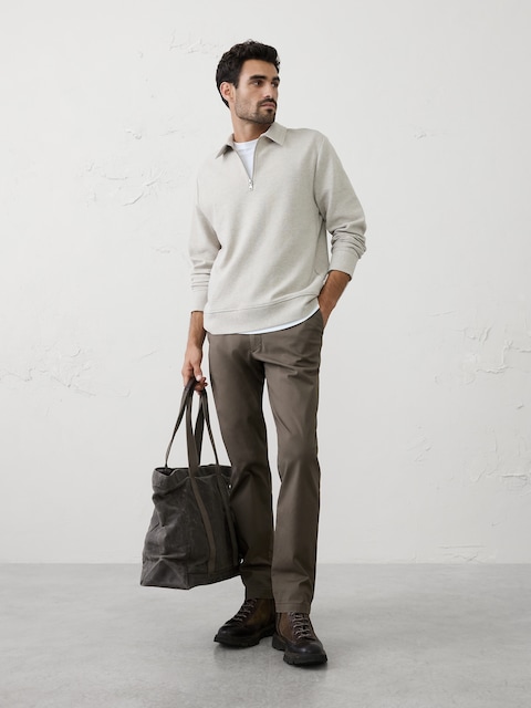 Ottoman Quarter-Zip Pullover Polo