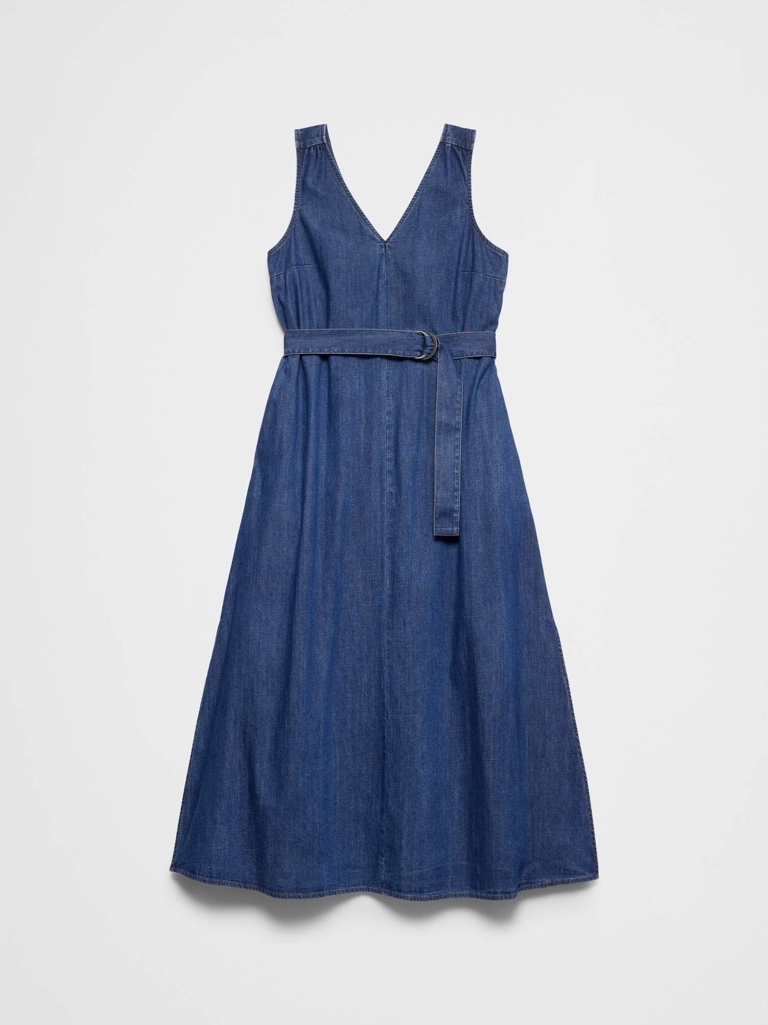 Image number 6 showing, Poplin Belted Maxi Dress