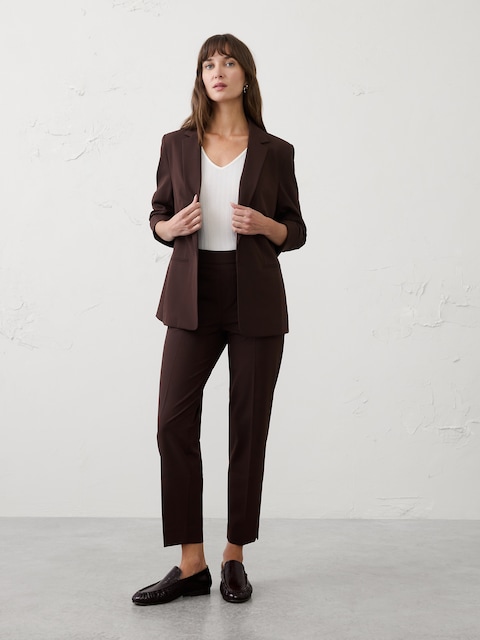 Hayden Sculpted Stretch Tapered-Leg High-Rise Pant