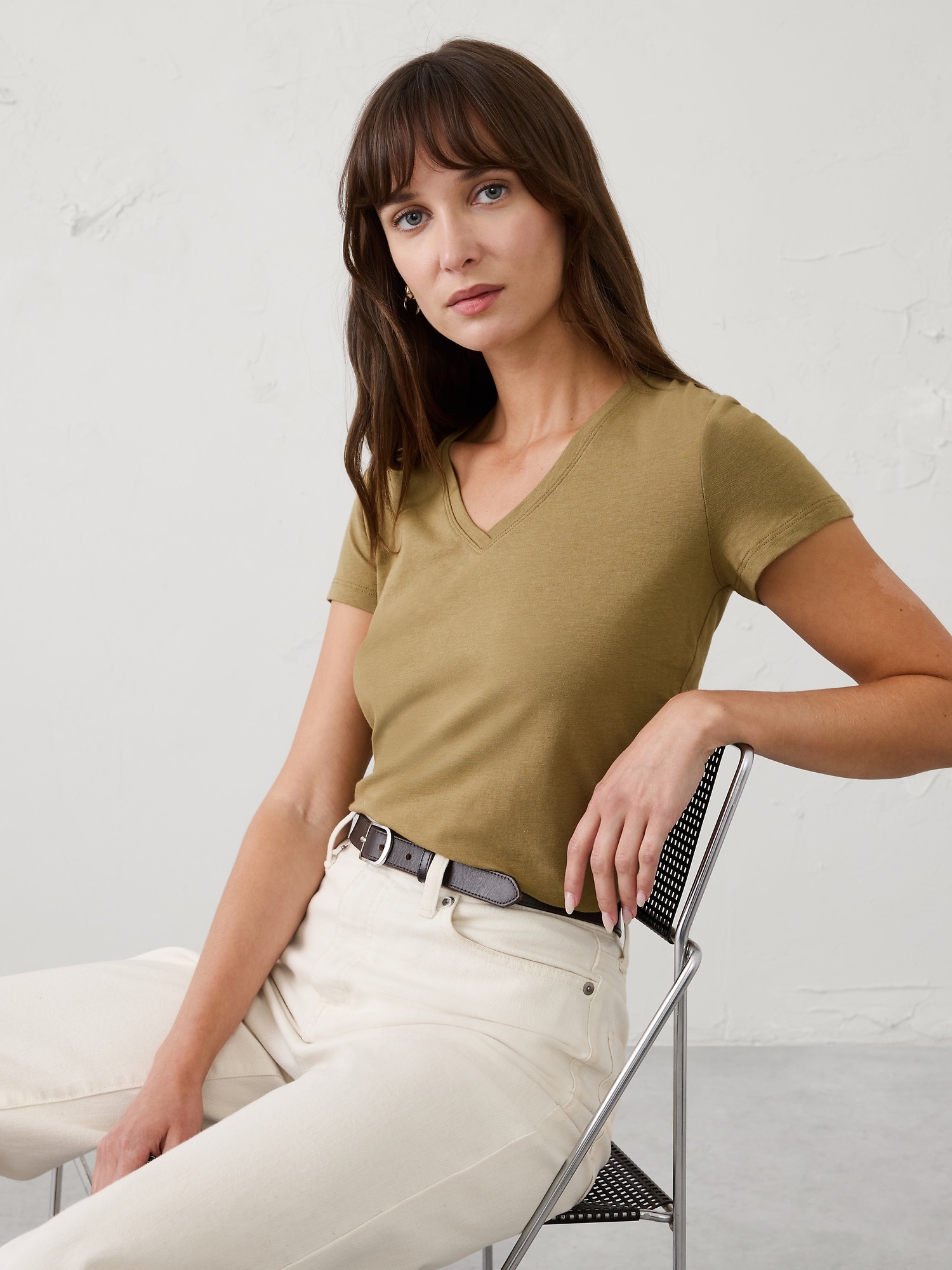 Image number 1 showing, Timeless V-Neck T-Shirt