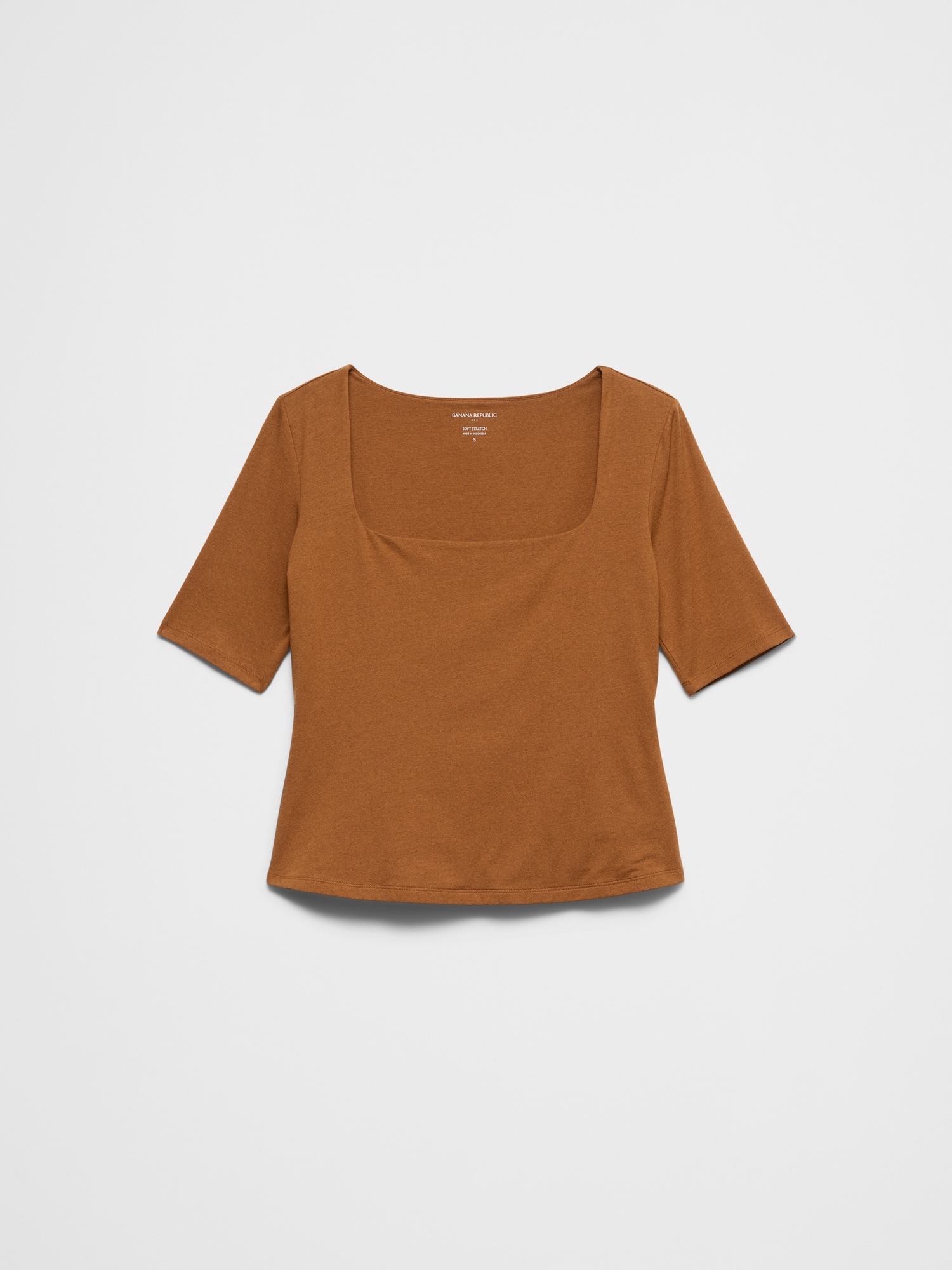 Image number 4 showing, Soft Stretch Square-Neck Top
