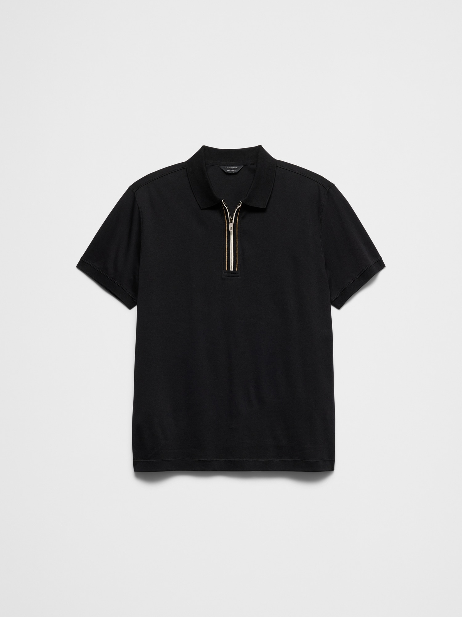 Image number 4 showing, Standard-Fit Luxe Touch Zip Polo