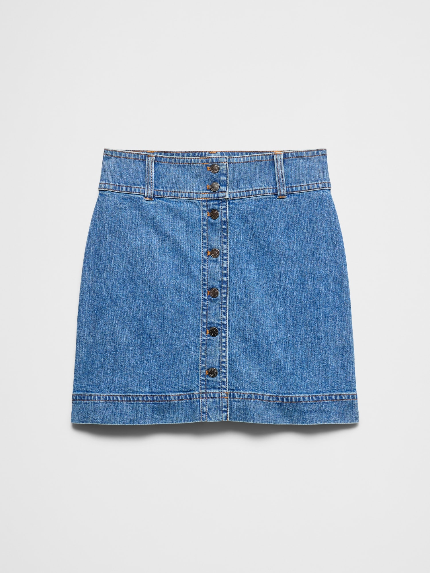 Image number 4 showing, Denim Button-Down Mini Skirt