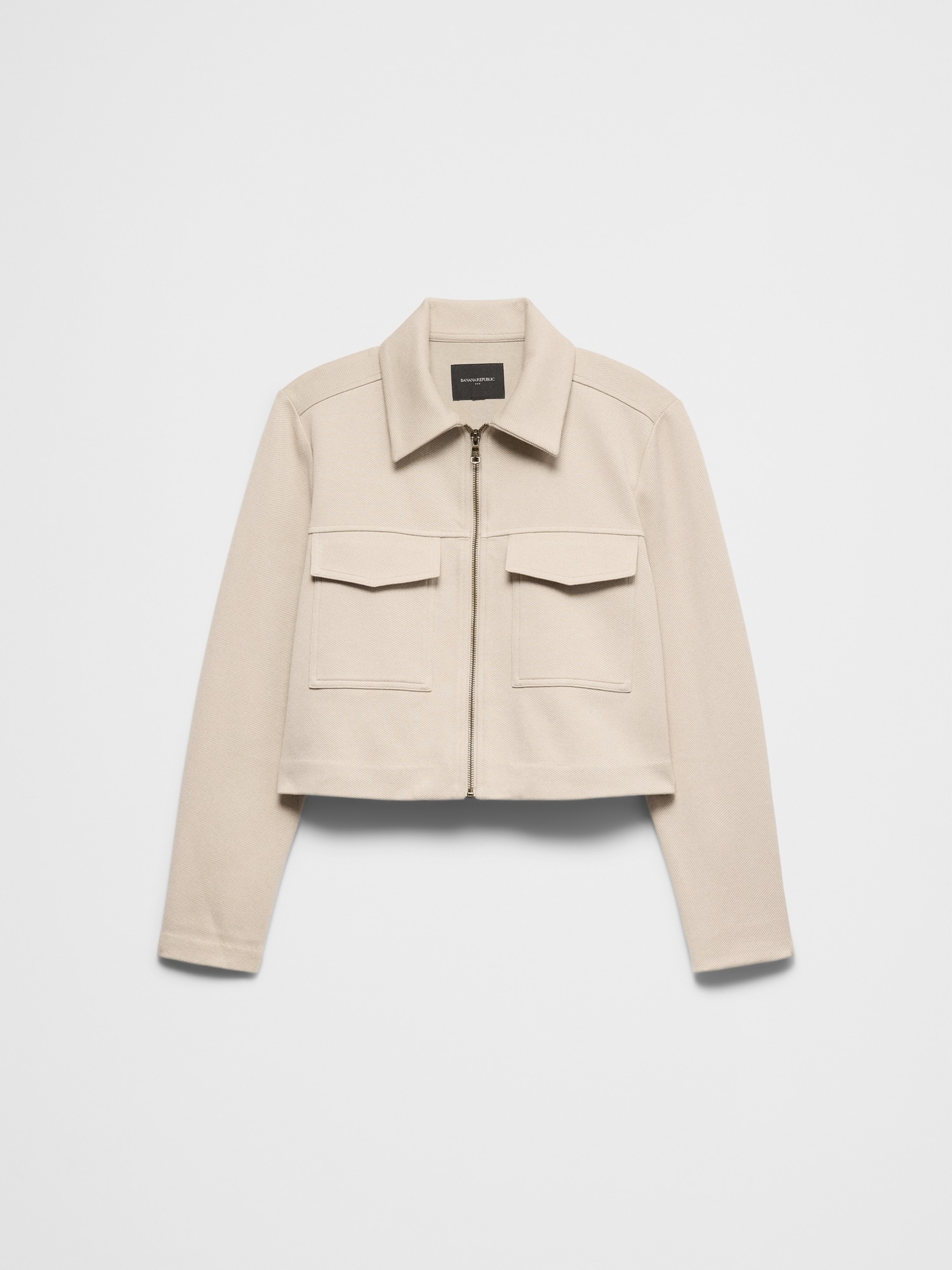 Image number 4 showing, Knit Twill Cropped Jacket