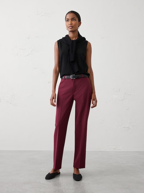 Mid-Rise Sculpted Stretch Pant