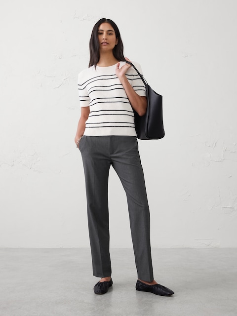 Mid-Rise Sculpted Stretch Pant