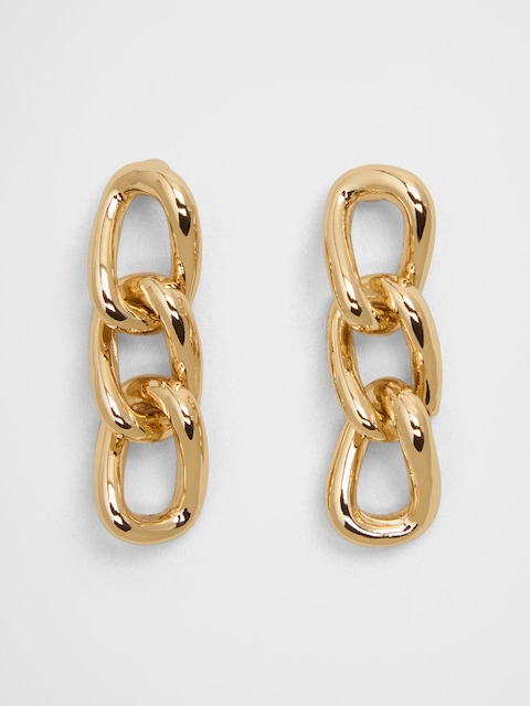 Triple Chain Drop Earrings