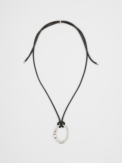 Vegan Leather-Corded Necklace