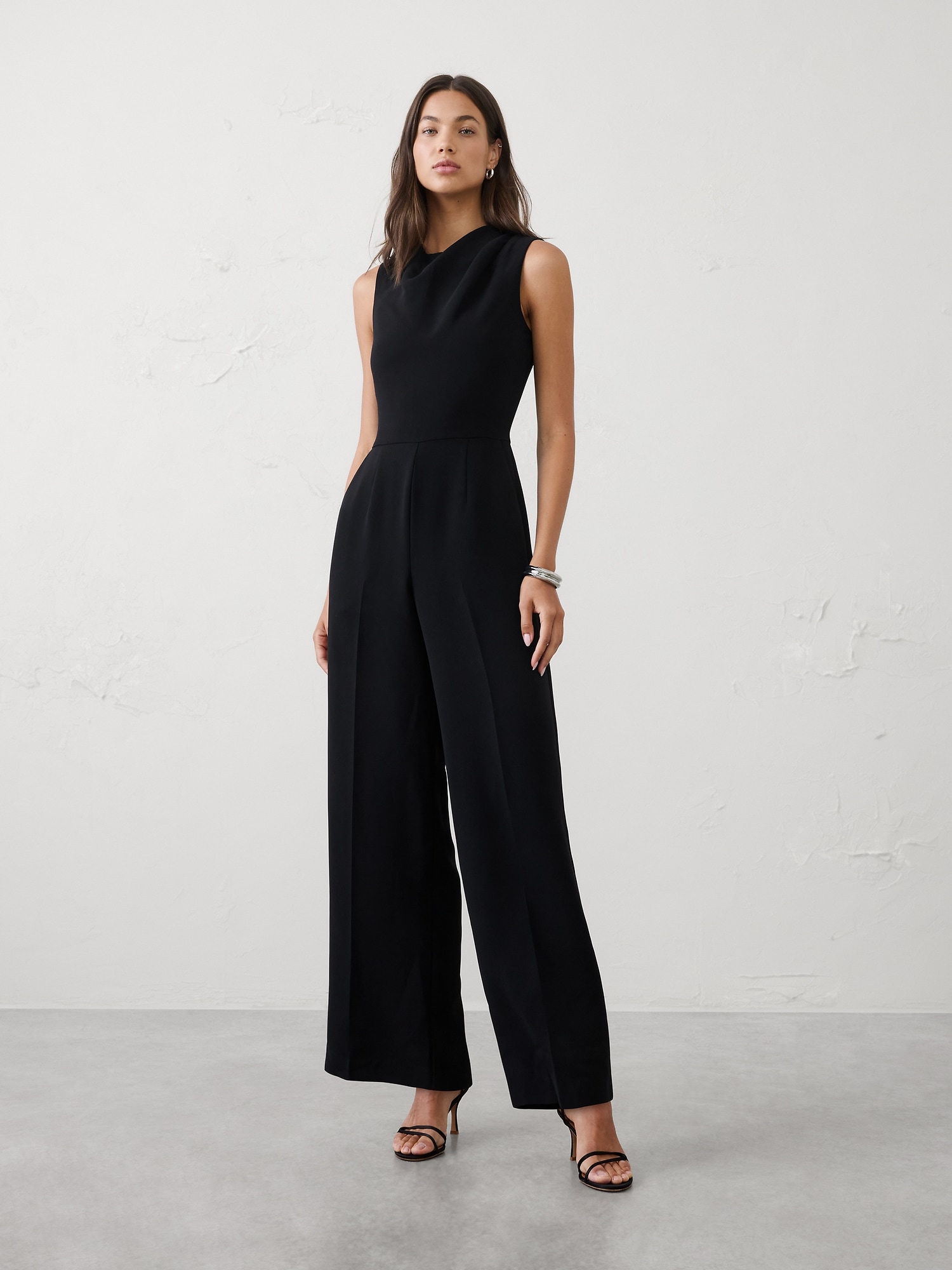 Image number 1 showing, Cowl-Neck Jumpsuit