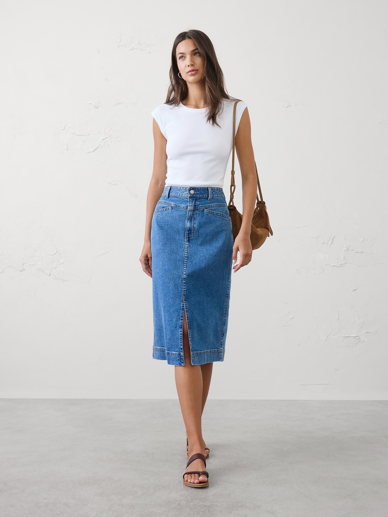 Image number 1 showing, Ribbed Cap-Sleeve T-Shirt