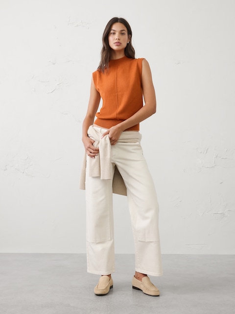 Mockneck Shell Sweater