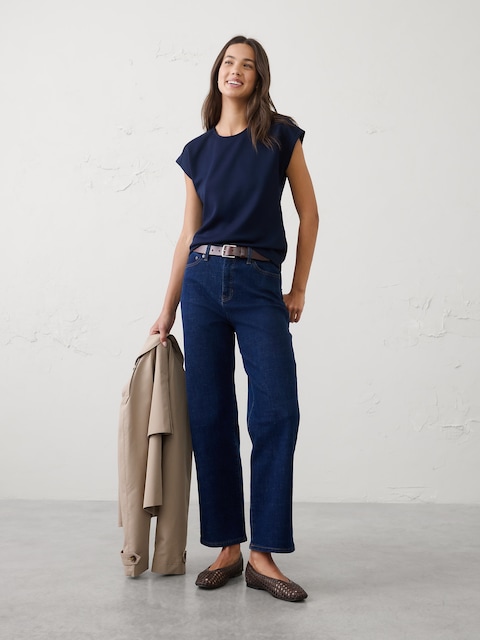 Soft Touch Cap-Sleeve Top