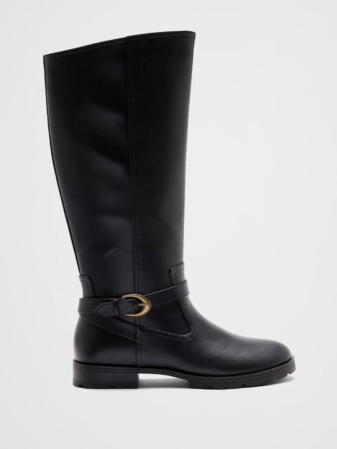 Vegan Leather Riding Boot