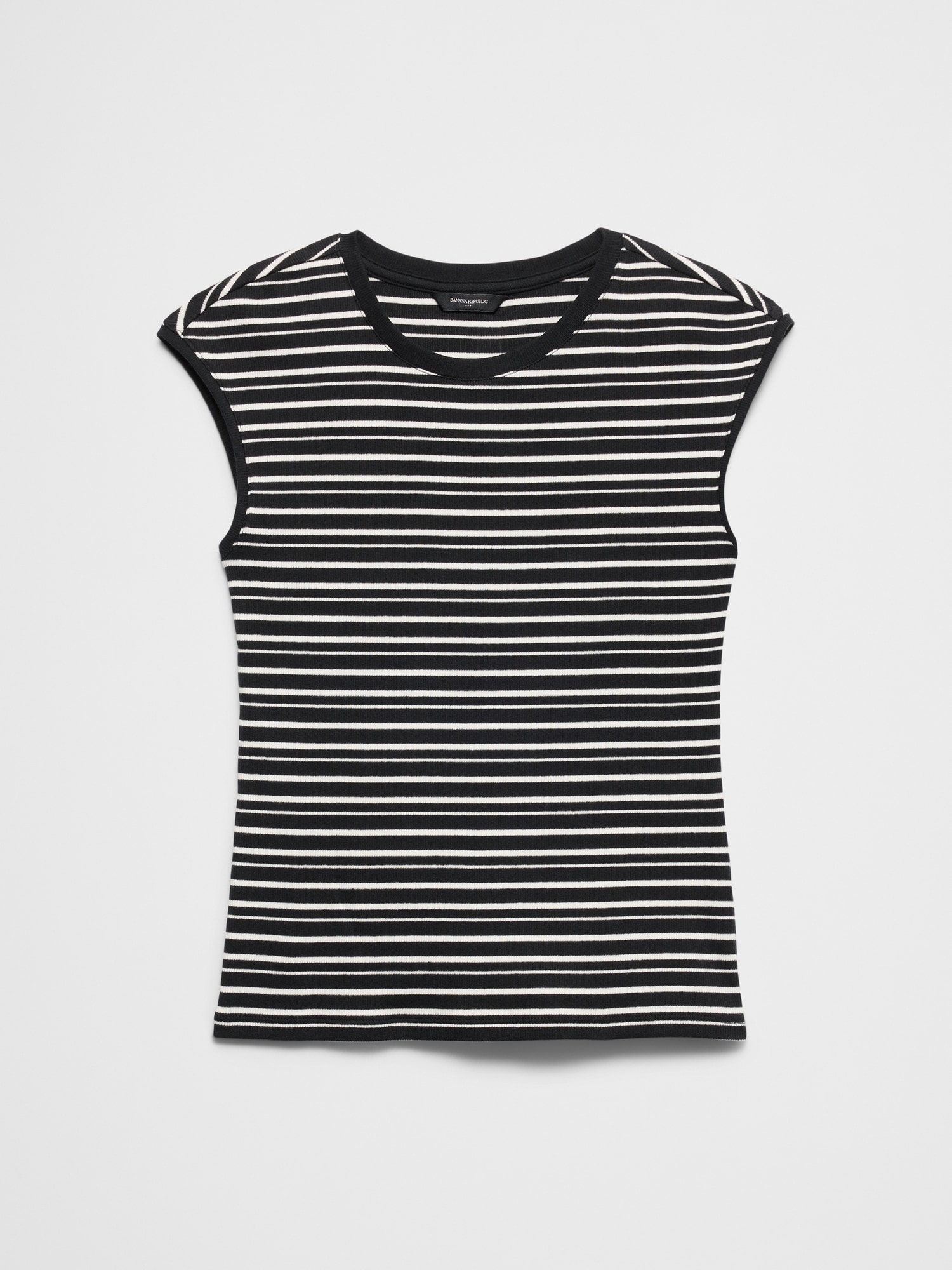 Image number 4 showing, Ribbed Cap-Sleeve T-Shirt