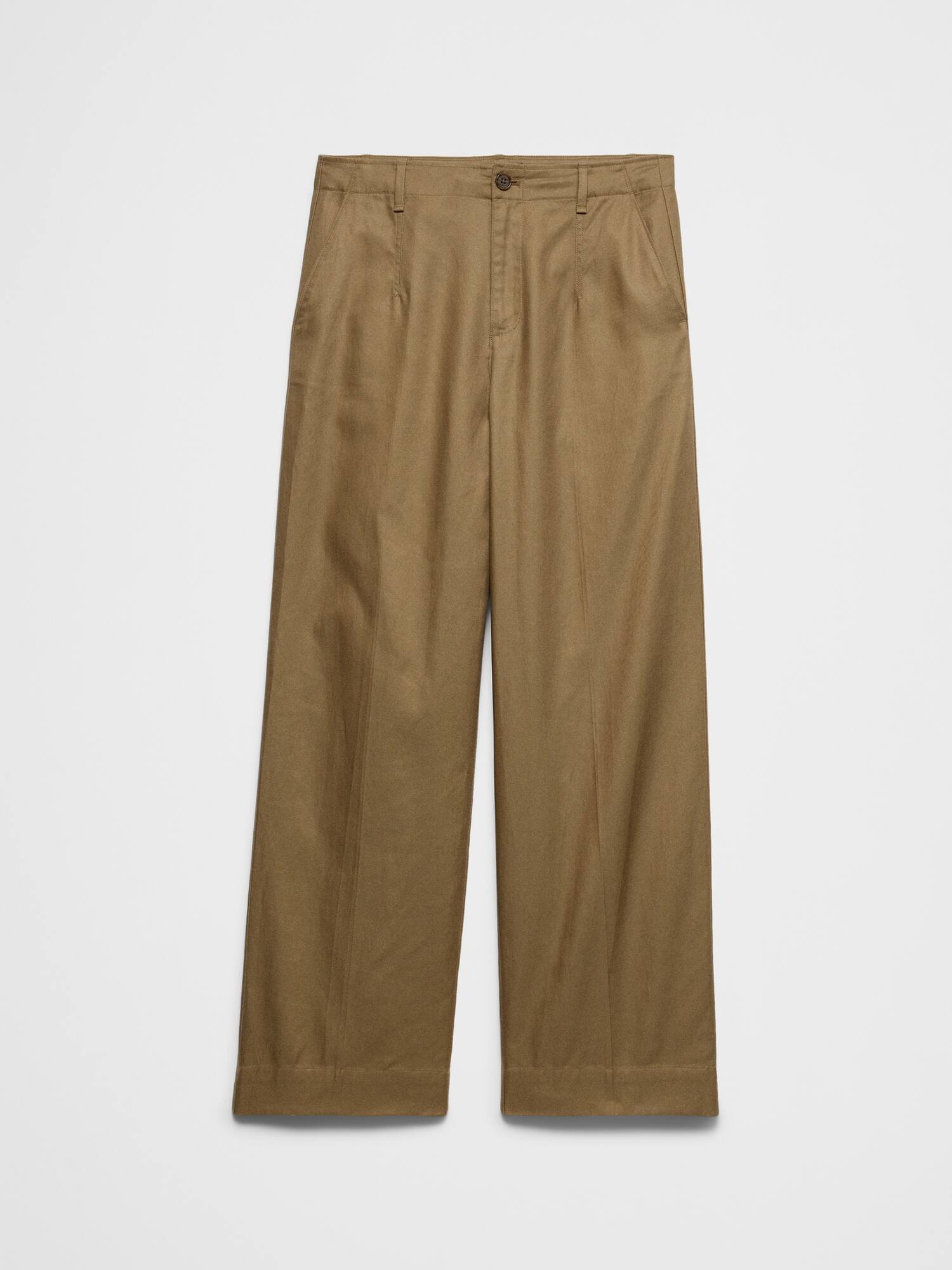 Image number 3 showing, Straight High-Rise Twill Pant