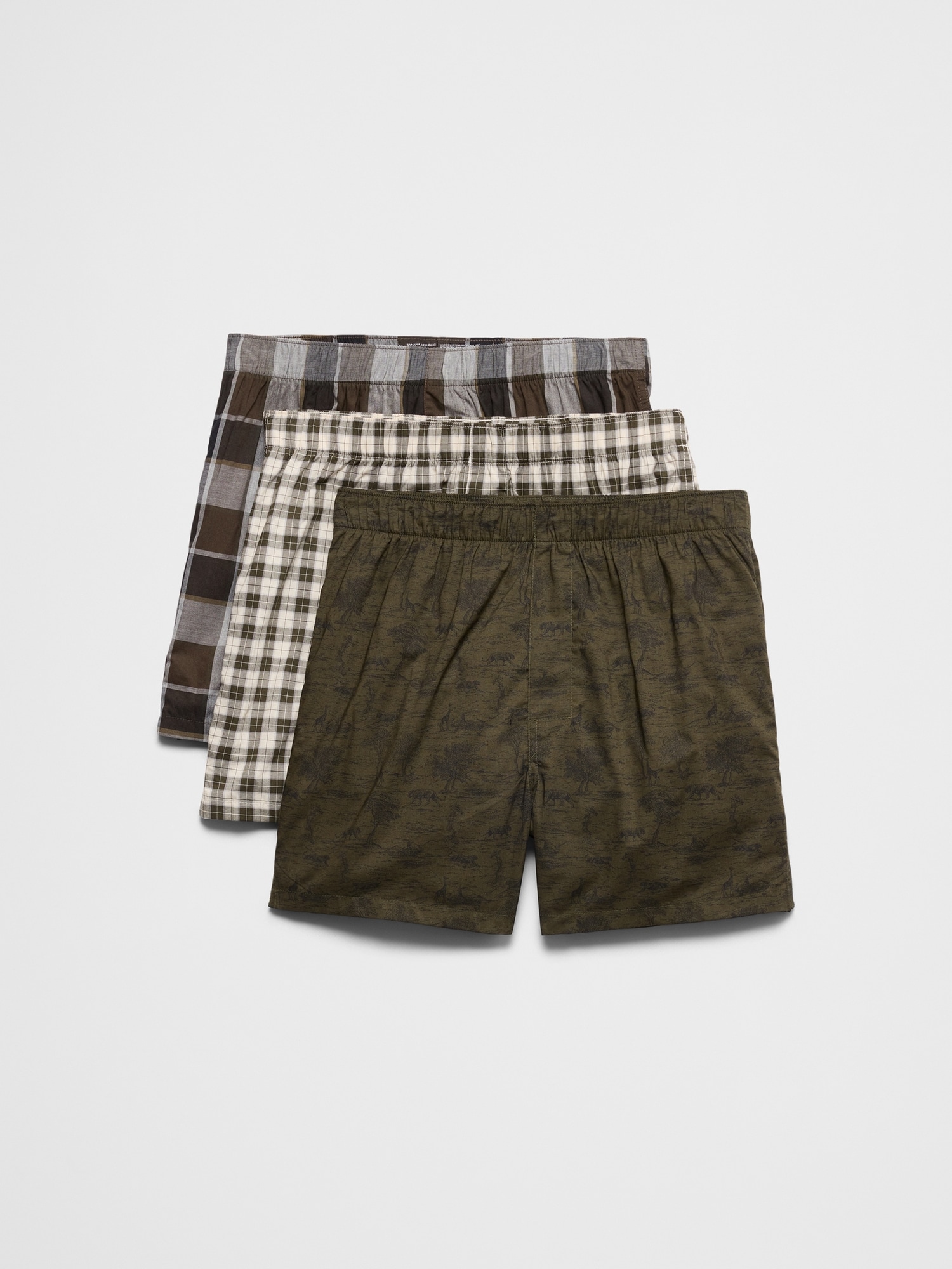 Image number 1 showing, Cotton Boxers (3 Pack)