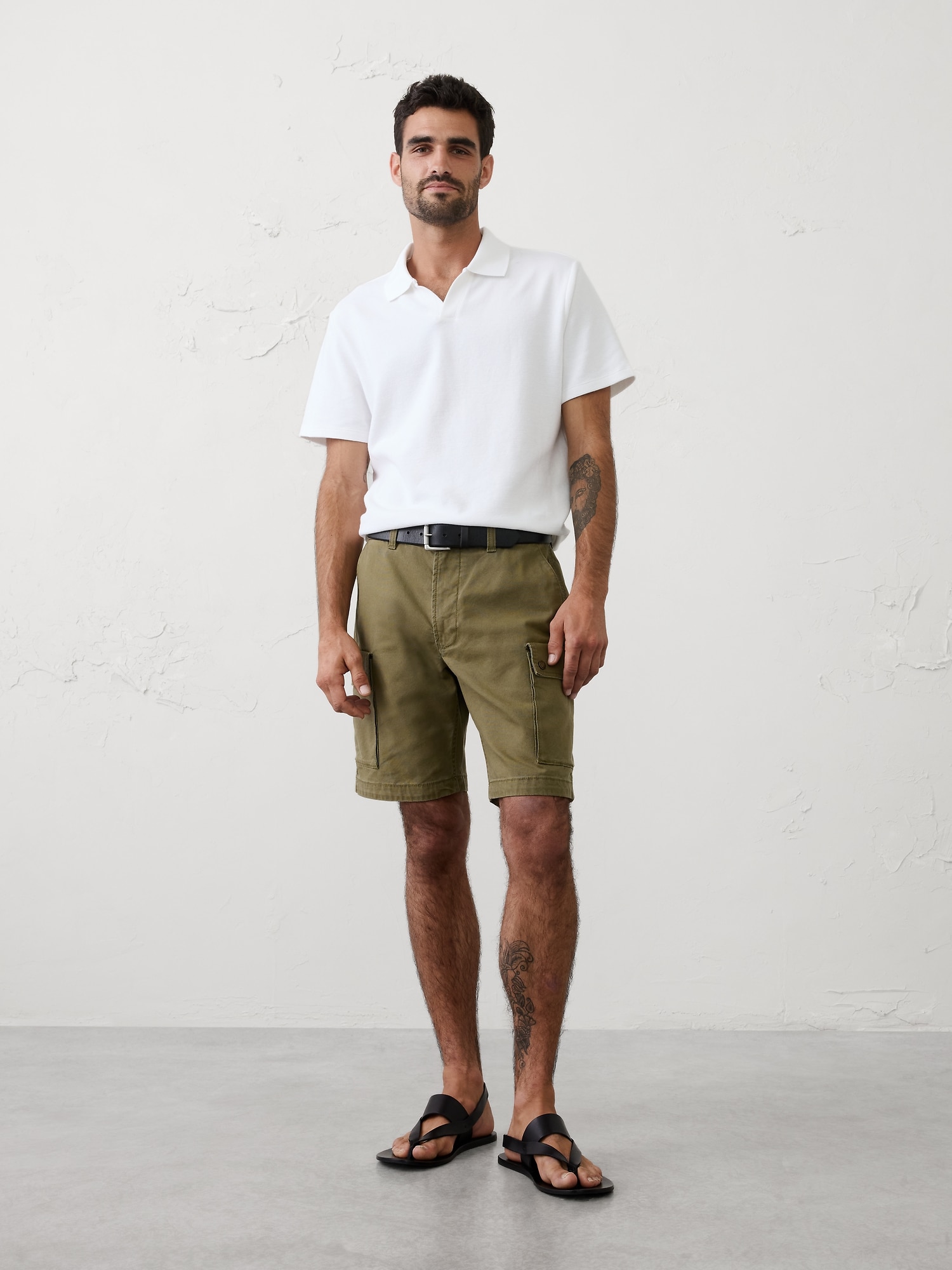 Image number 1 showing, Standard-Fit Johnny-Collar Polo