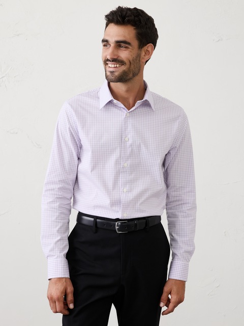 Slim-Fit Untucked Dress Shirt